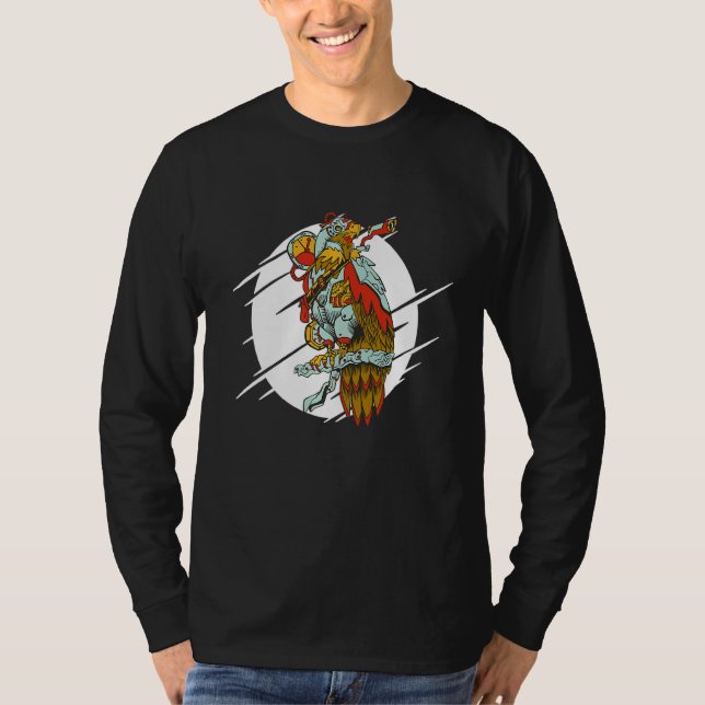 Camiseta Bird Steampunk Mechanical Eagle 1 (Frente)