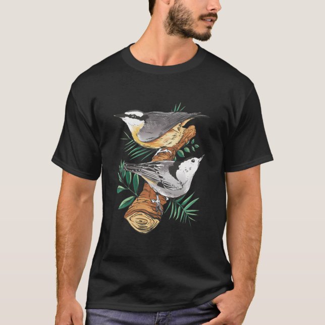 Camiseta Bird Watcher Nuthatch Bird Lovers Para Wa (Frente)