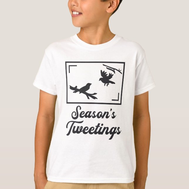 Camiseta Bird Watching Season's Tweeting Birds Watcher (Frente)