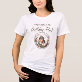 Camiseta Bird Watercolor Birthday