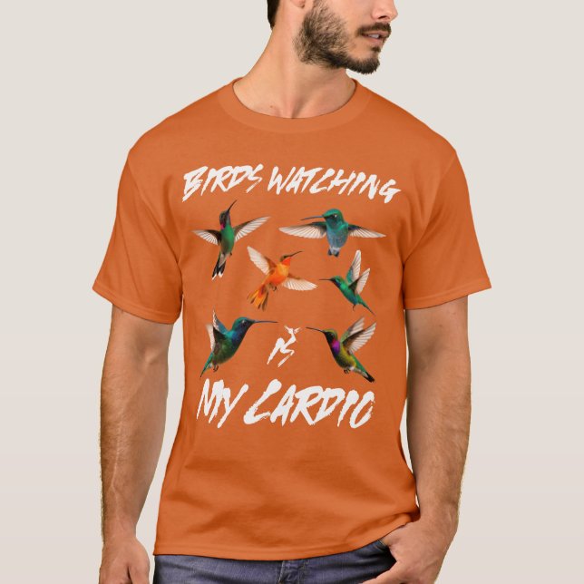 Camiseta Bird Watting é o meu CardioEngraçado Presente na N (Frente)