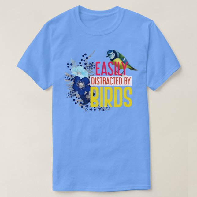Camiseta Birder Gift Bird Assistindo (Frente do Design)