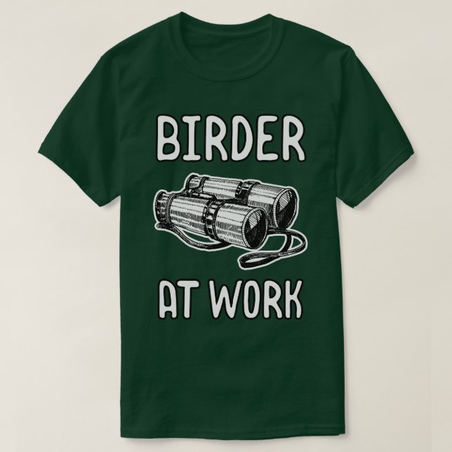 Camiseta Birder no Trabalho (Frente do Design)