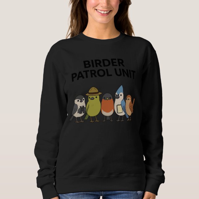 Camiseta Birder Patrol Unit Funny Birdwatching (Frente)