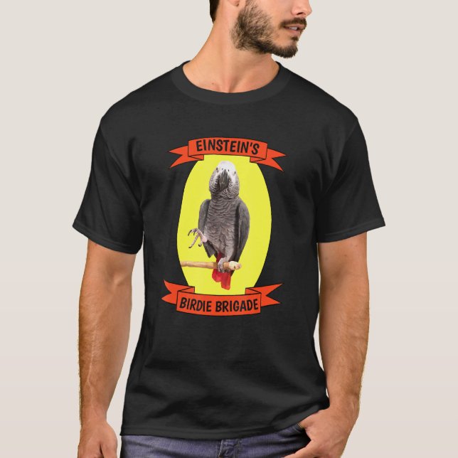 Camiseta Birdie Brigade Cinza Africana (Frente)