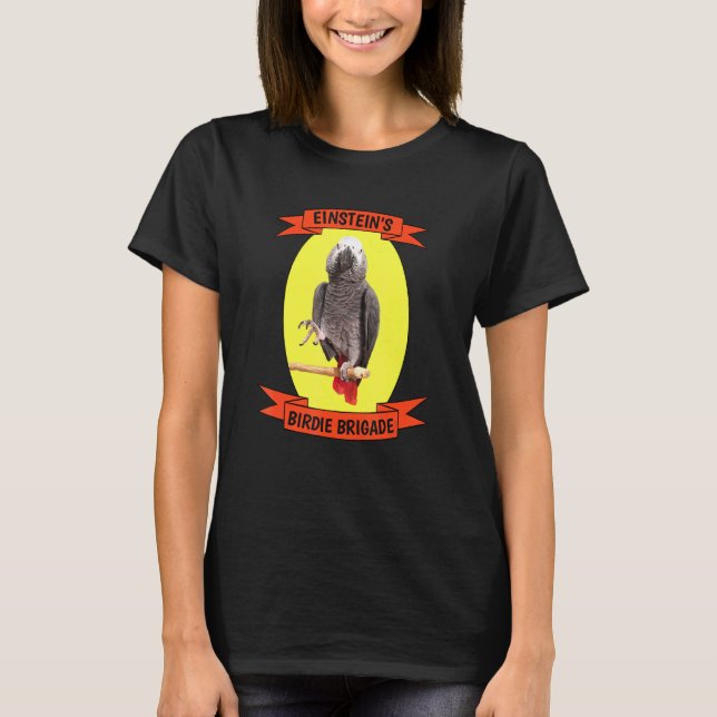 Camiseta Birdie Brigade Cinza Africana (Frente)