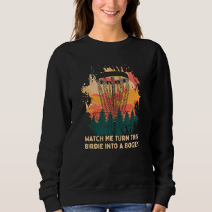 Camiseta Birdie Em Um Humor De Golfe De Golfe De Disco Mald
