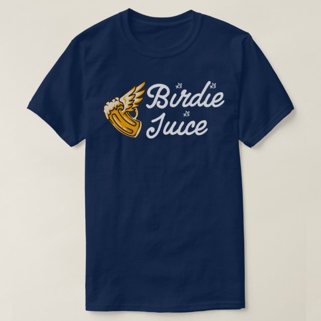 Camiseta Birdie Juice Funny Golf (Frente do Design)