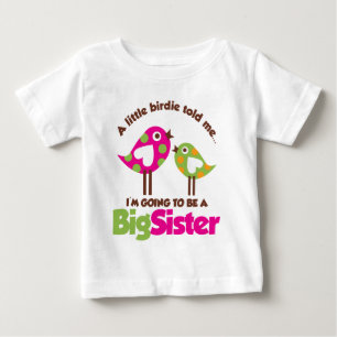 Camiseta Birdie Vai Ser Uma Irmã Grande