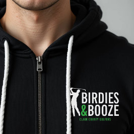 Camiseta Birdies & Booze Adulto Golf Club Membro Aniversári