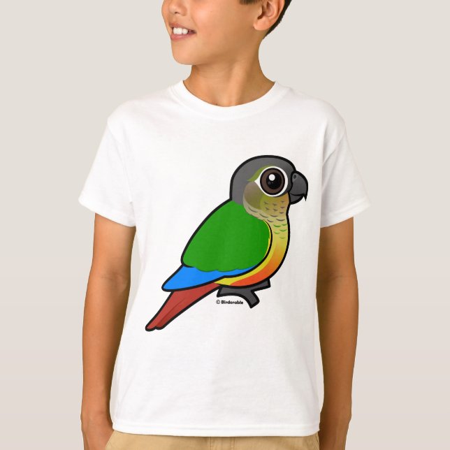 Camiseta Birdorable Amarelo-tomou partido Conure (Frente)