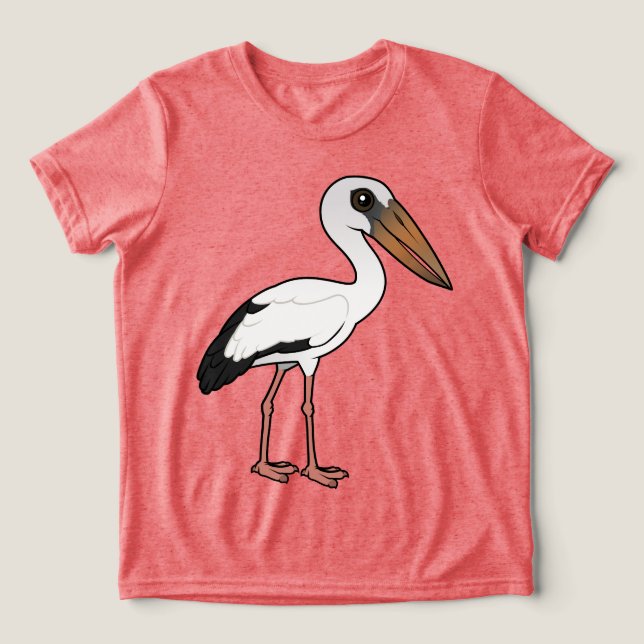 Camiseta Birdorable Asian Openbill (Design frontal)