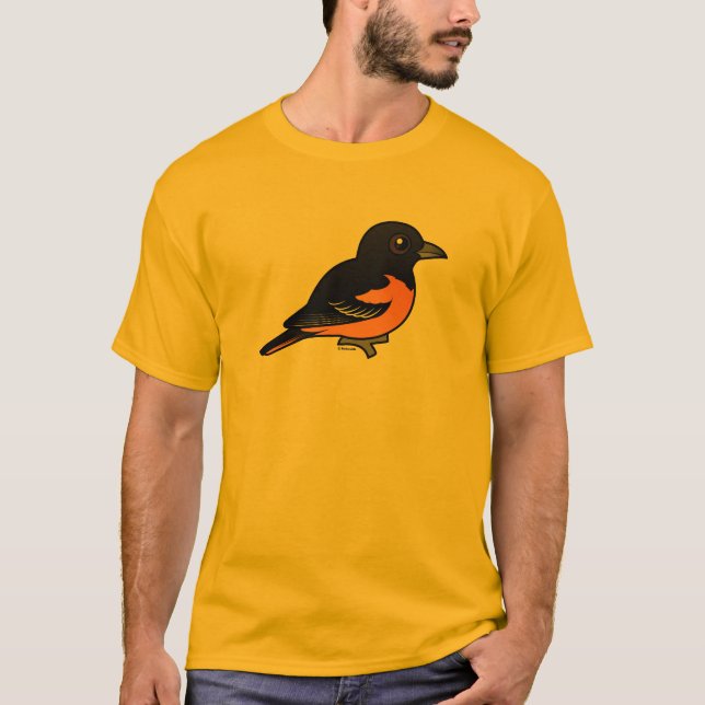Camiseta Birdorable Baltimore Oriole (Frente)