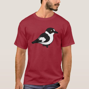Camiseta Birdorable colocou um colar o Flycatcher