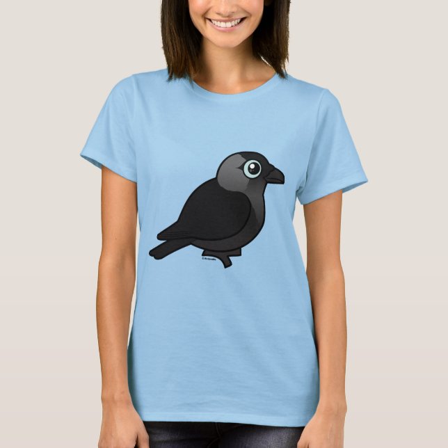 Camiseta Birdorable Jackdaw (Frente)