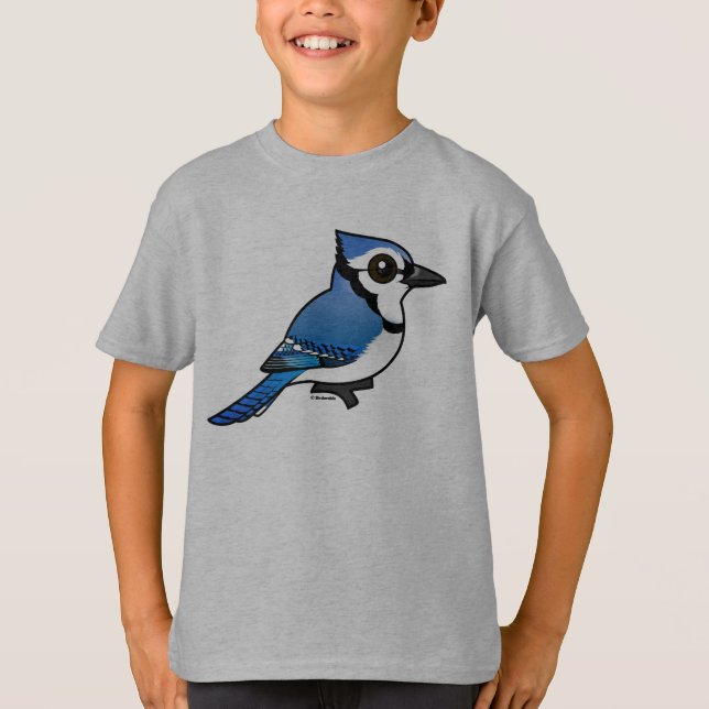 Camiseta Birdorable Jay azul (Frente)