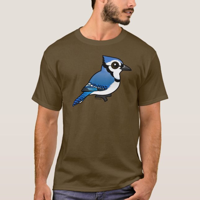 Camiseta Birdorable Jay azul (Frente)