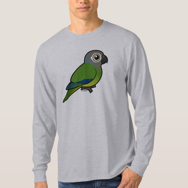 Camiseta Birdorable Obscuro-dirigiu Conure (Frente)