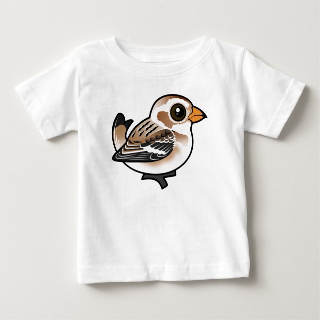 Camiseta Birdorable Snow Bunting (Frente)