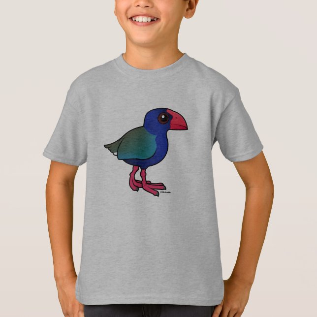 Camiseta Birdorable South Island Takahe (Frente)