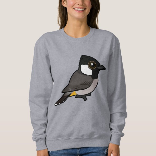 Camiseta Birdorable White-eared Bulbul (Frente)