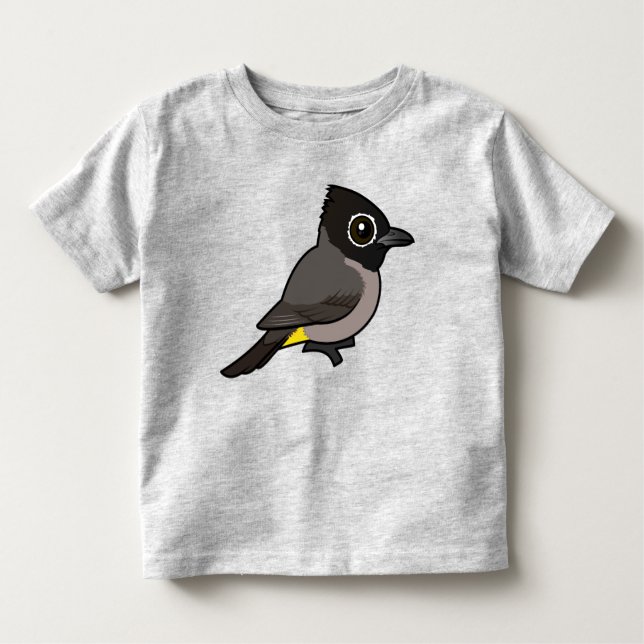Camiseta Birdorable White-spectacled Bulbul (Frente)