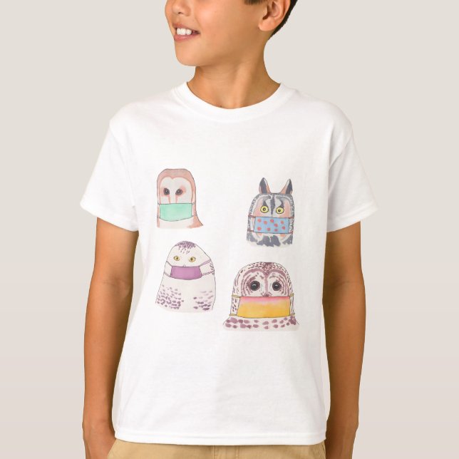 Camiseta Birds in face masks. 2020 birds (Frente)