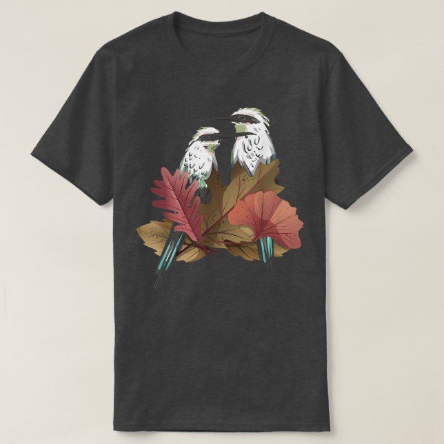 Camiseta Birdwatching Birding Bird Watcher Fall Leaves Autu (Frente do Design)