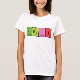 Camiseta Birgit periodicamente mesa name shirt