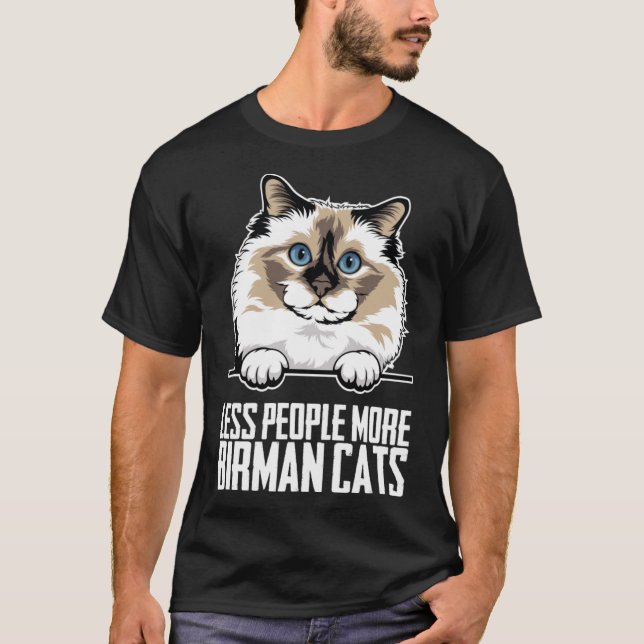 Camiseta Birman Birman gatinho Birmanês Birmanês 1 (Frente)