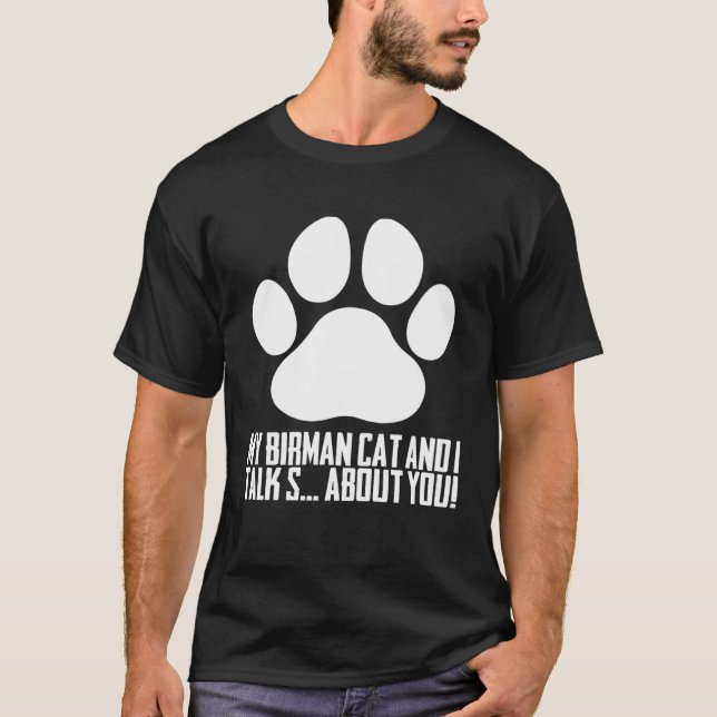 Camiseta Birmanês Birman cat Birman mãe (Frente)