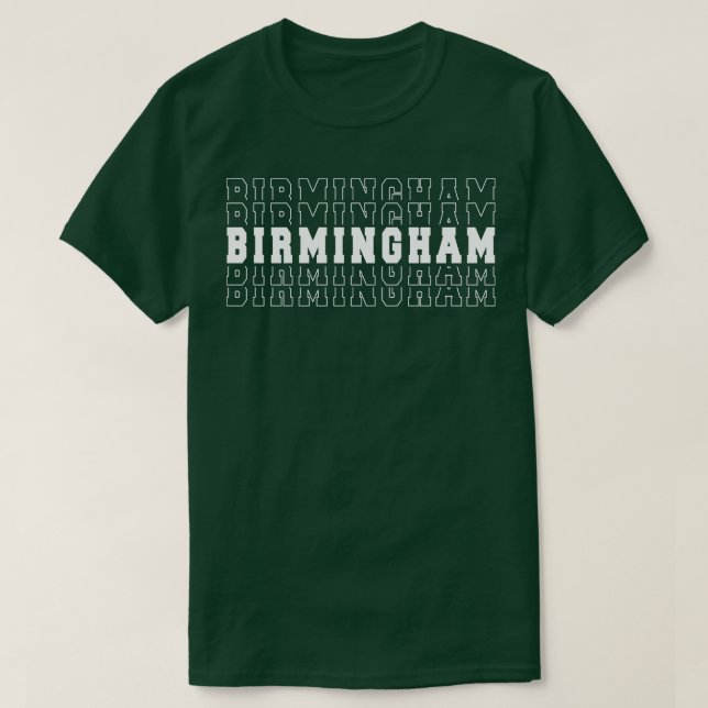 Camiseta Birmingham city Alabama Birmingham AL 1 (Frente do Design)