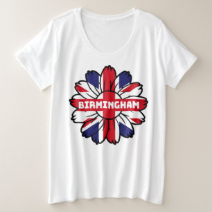 Camiseta Birmingham Union Jack Sunflower British Pride