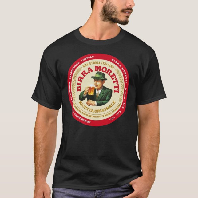 Camiseta Birra Moretti Ricetta Originale beer logo Classic  (Frente)