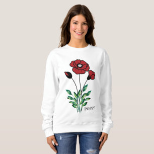 Camiseta Birth Month Flower August Poppy