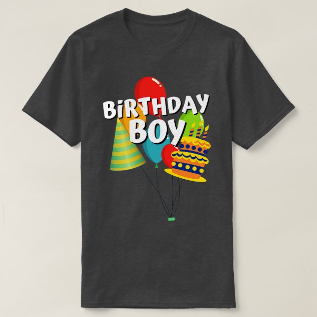 Camiseta Birthday Boy (Frente do Design)
