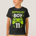 Camiseta Birthday Boy 11 Video Game Controller Gamer 11 B<br><div class="desc">Jogo de aniversário, Jogador de aniversário, Jogo de aniversário, Jogo de vídeo de aniversário, Jogo de controlador de aniversário, Jogo de menino de aniversário, Jogo de vídeo de menino de aniversário, Jogo de homenagem de família, Aniversário de dia 11, 11 de jogos de controlador de jogos de jogador de jogos...</div>