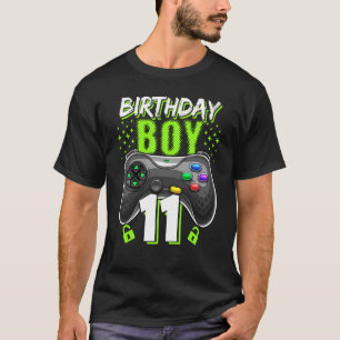 Camiseta Birthday Boy 11 Video Game Controller Gamer 11 B