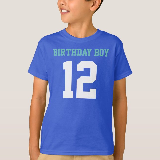 Camiseta Birthday Boy 12 (Frente)
