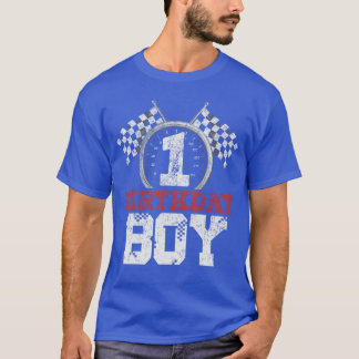 Camiseta Birthday Boy 1 Um primeiro aniversario Race