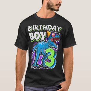 Camiseta Birthday Boy 3 3rd Birthday T Re Dinosaur Party Gi