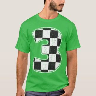 Camiseta Birthday Boy 3 Bandeira de aniversário de 3 anos d