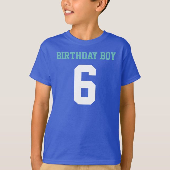 Camiseta Birthday Boy 6 (Frente)