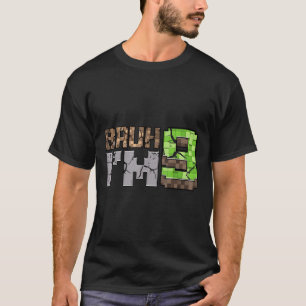 Camiseta Birthday Boy 9th Bruh Im 9 Anos Antiga Gamer Pixel