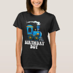 Camiseta Birthday Boy Choo Choo Blue Train Festa Kid<br><div class="desc">Birthday Boy Choo Choo Blue Train Aproxima crianças bebês</div>