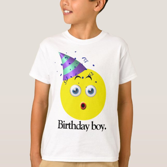 Camiseta Birthday Boy Emoji (Frente)