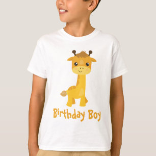 Camiseta Birthday Boy Giraffe
