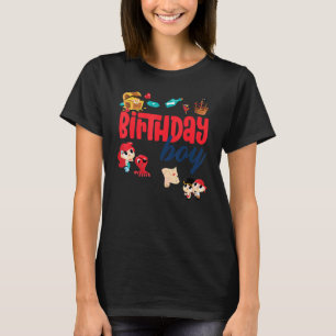 Camiseta Birthday Boy Pirata Festa de aniversário Tema Ocea