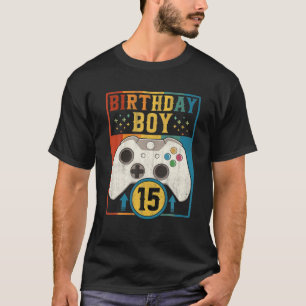 Camiseta Birthday Boy Retro Video Game Controller Gamer 15T