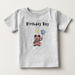 Camiseta Birthday Boy Teddy Bear